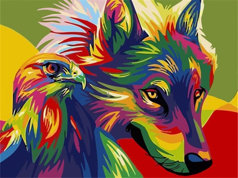 Painting by Numbers for Adults UK Wolf