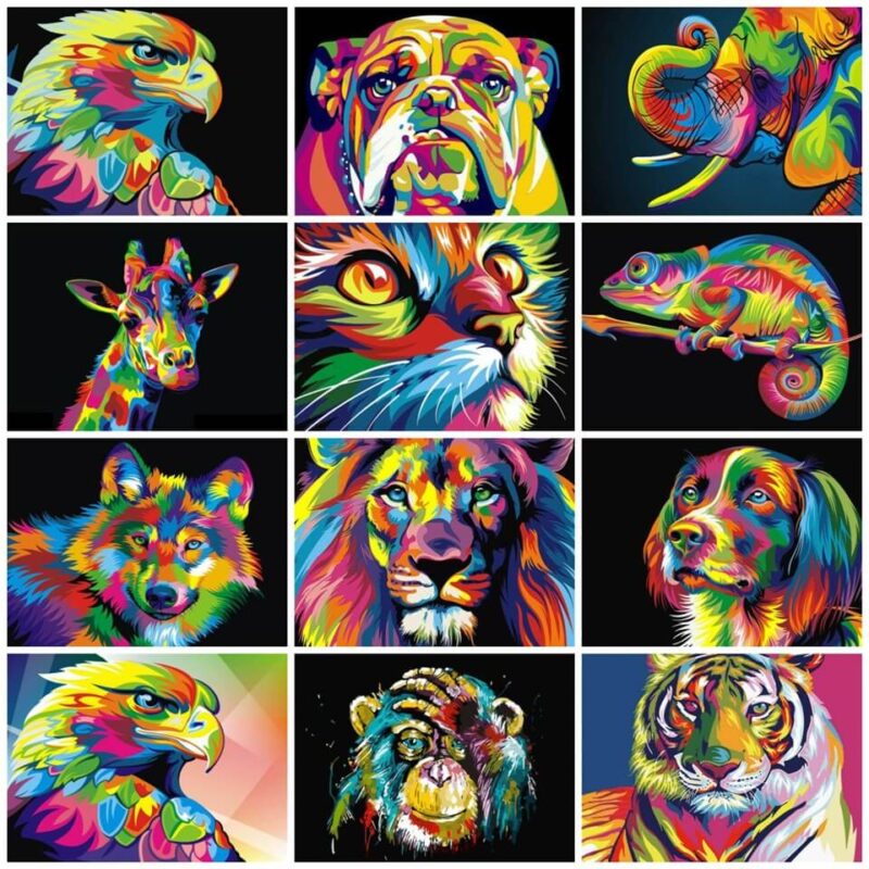 Paint by Numbers for Adults UK - Lion