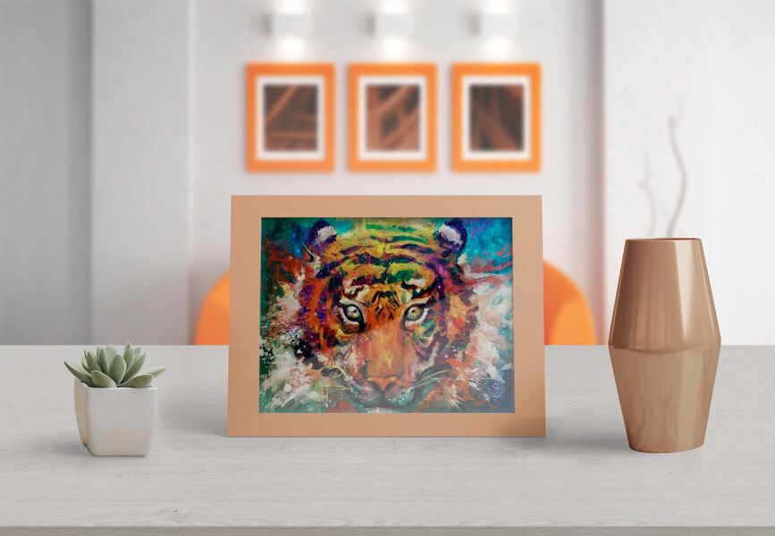 Paint-By-Numbers-Tiger-Picture-Frame