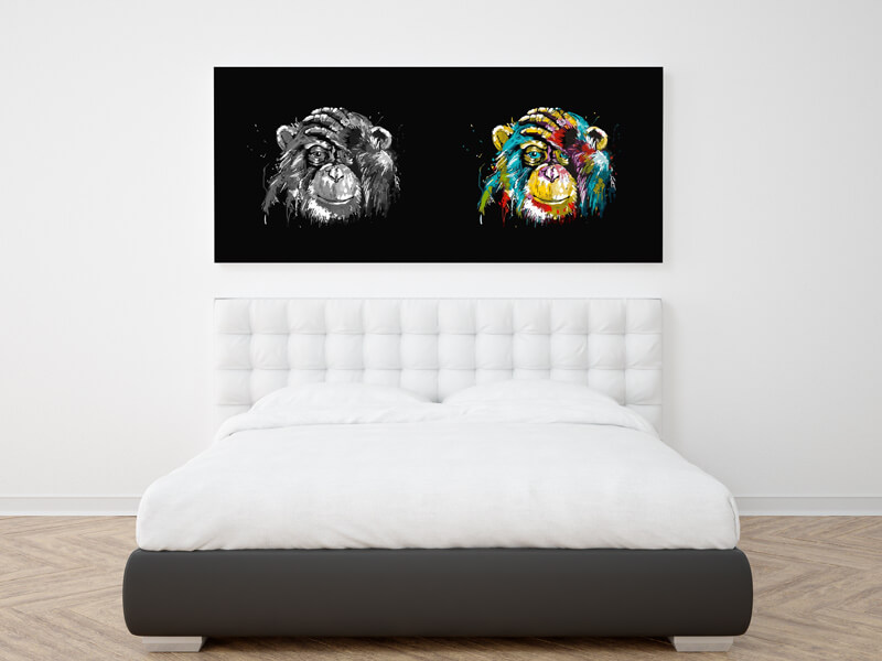 Painting-By-Number-Sets-For-Adults-Bedroom-Mockup-Chimpanzee
