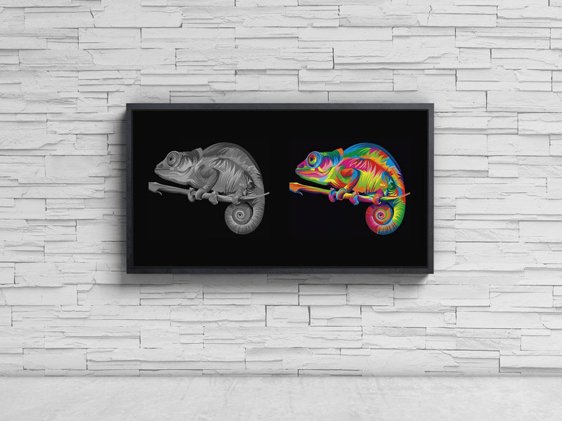 Painting-By-Numbers-For-Adults-Advertising-Wall-Chameleon