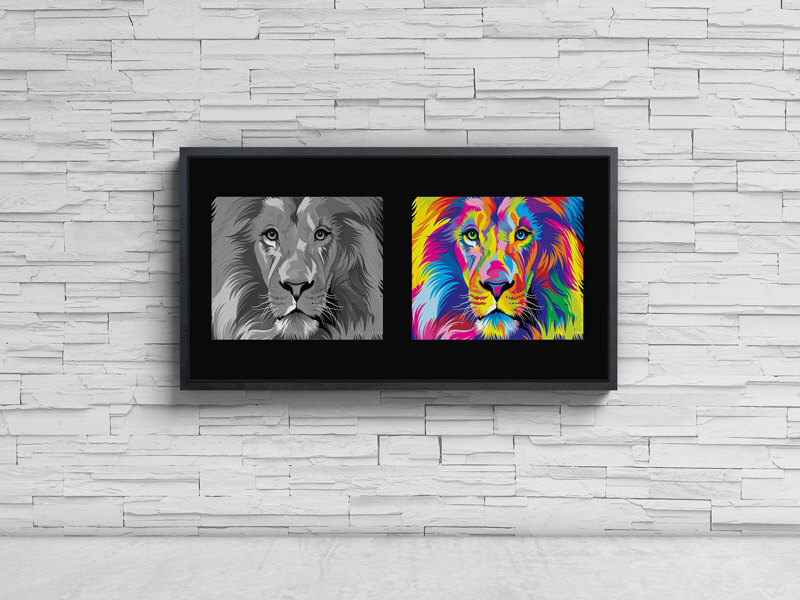 Painting-By-Numbers-For-Adults-Advertising-Wall-Lion