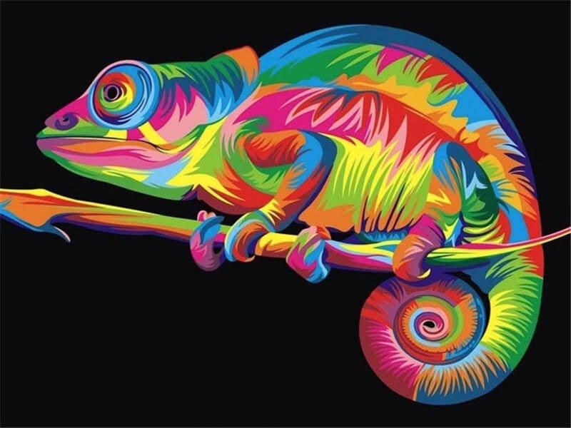 Painting-By-Numbers-For-Adults-Chameleon