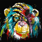 Painting-By-Numbers-For-Adults-Monkey-Chimpanzee