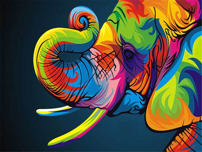 Painting-By-Numbers-For-Adults-Elephant