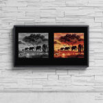 Painting-By-Numbers-Kits-For-Adults-Animals-Advertising-Board-Elephants