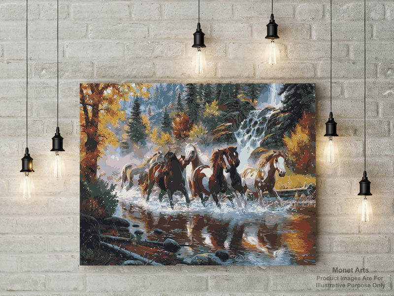 Painting-By-Numbers-Kits-For-Adults-Animals-Wall-Mockups-Horses