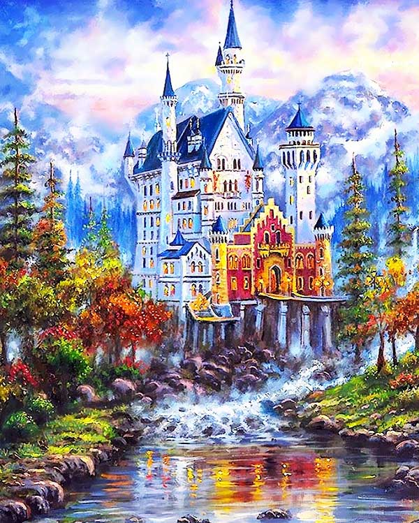 Neuschwanstein-Castle-Germany-Painting-By-Numbers-Kits-For-Adults